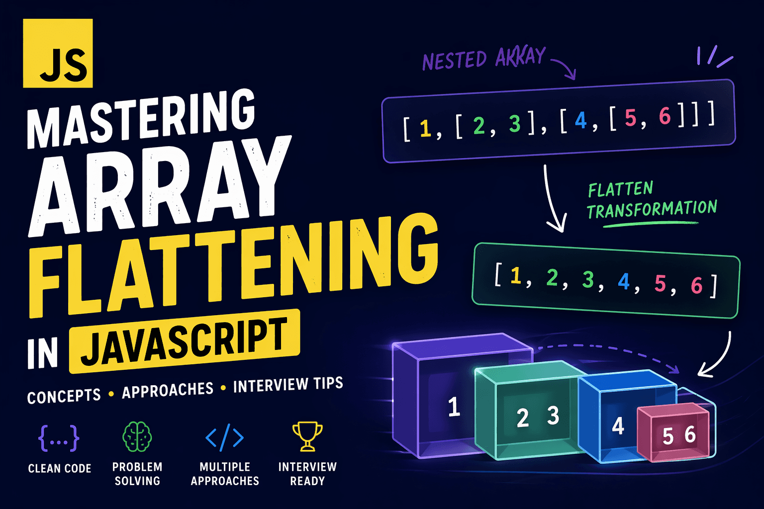 ๐ Mastering Array Flattening in JavaScript: From Built-ins to Custom Polyfills